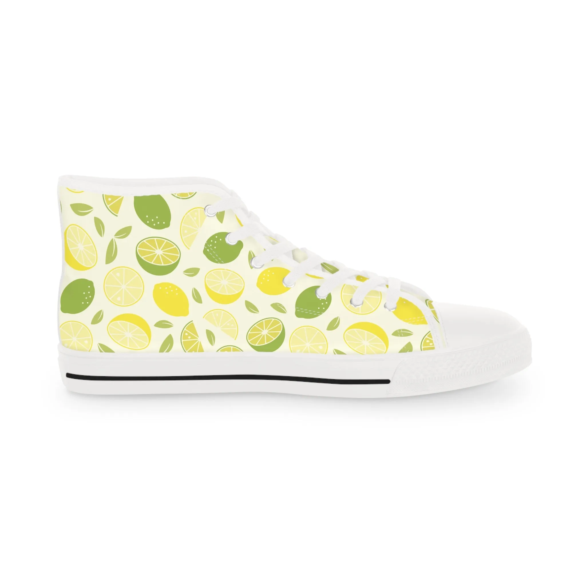 Lime Men's High Top Sneakers