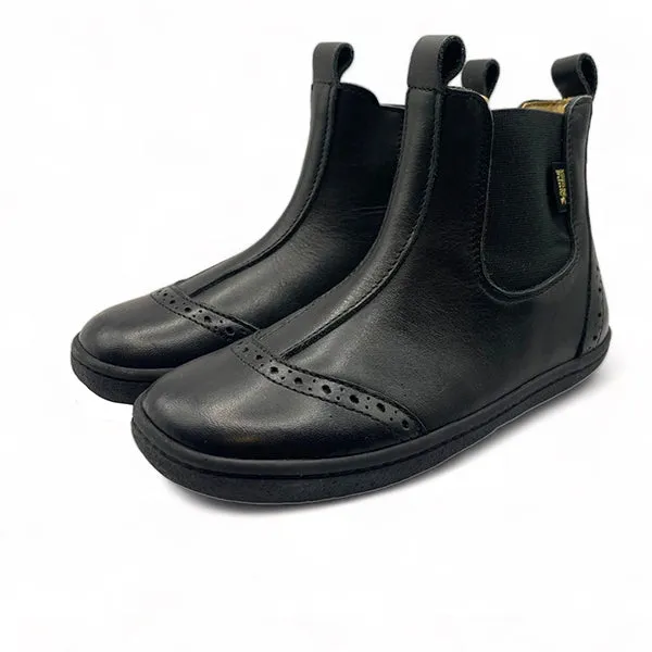 Logan Kids Chelsea Boot Black Leather