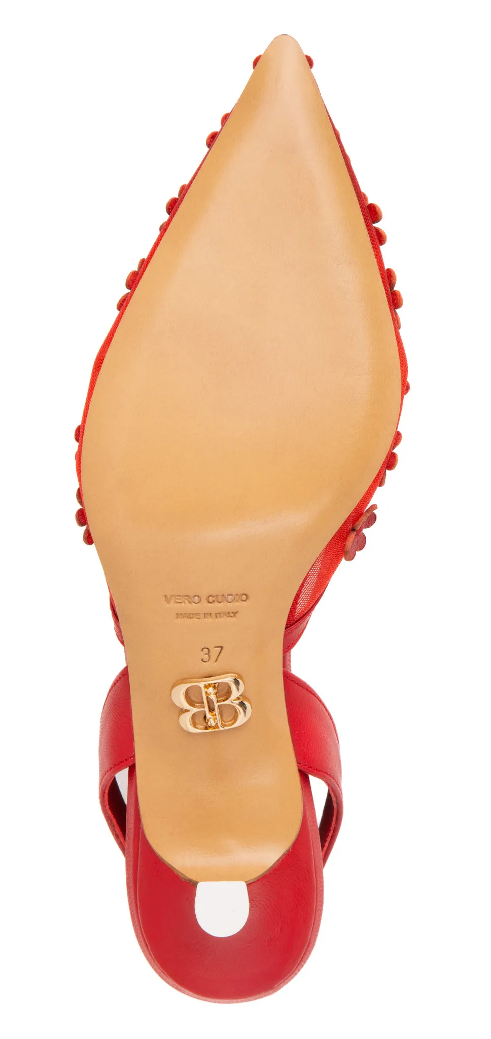 Lulu Red Mesh Sandal