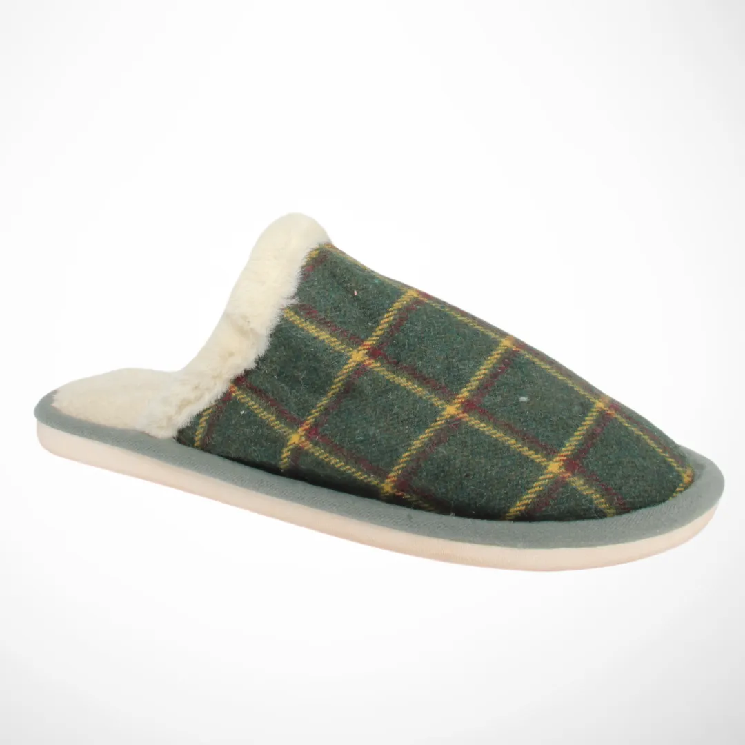 Men Closed Toe House Slipper (Green)