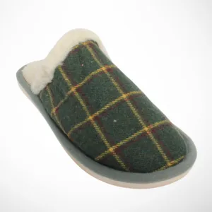 Men Closed Toe House Slipper (Green)