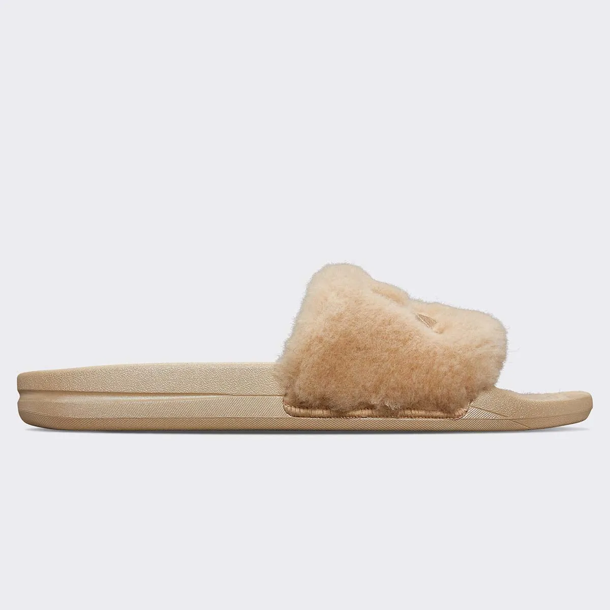 Men's Shearling Slide Champagne