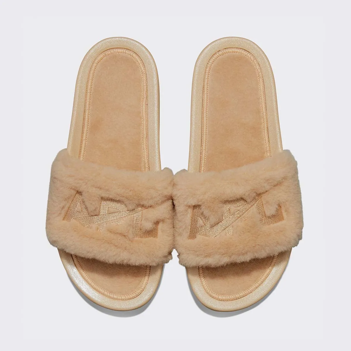 Men's Shearling Slide Champagne