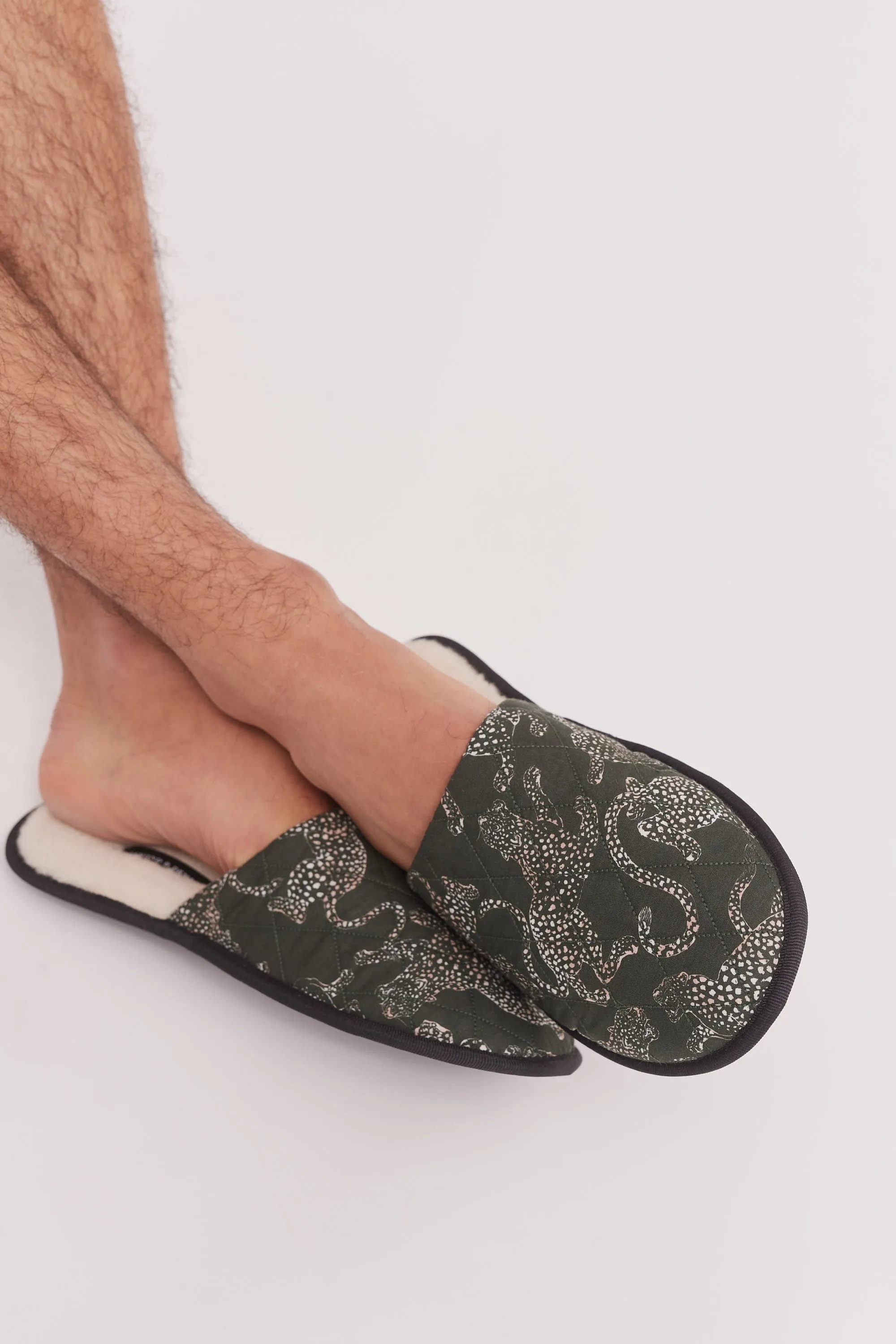 Men’s Slipper Jag Print Green