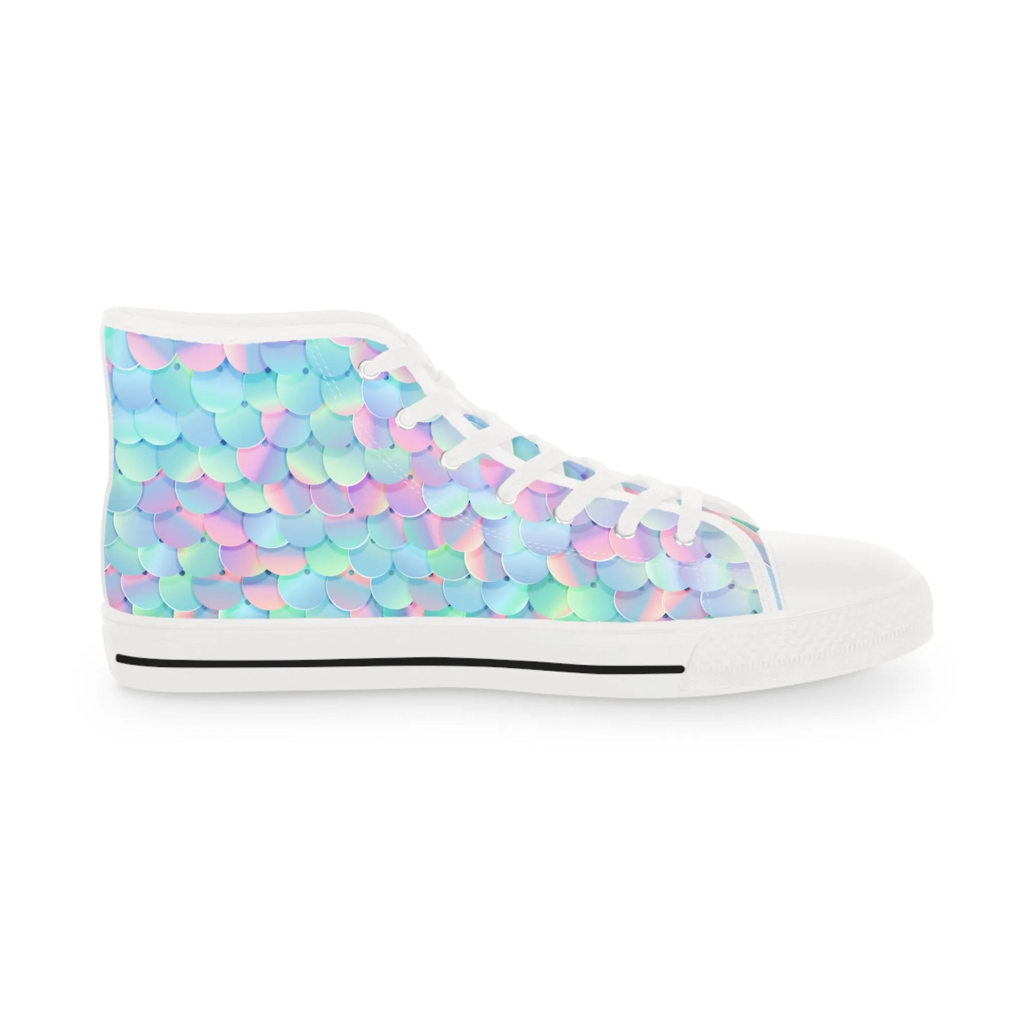 Mermaid Men's High Top Sneakers