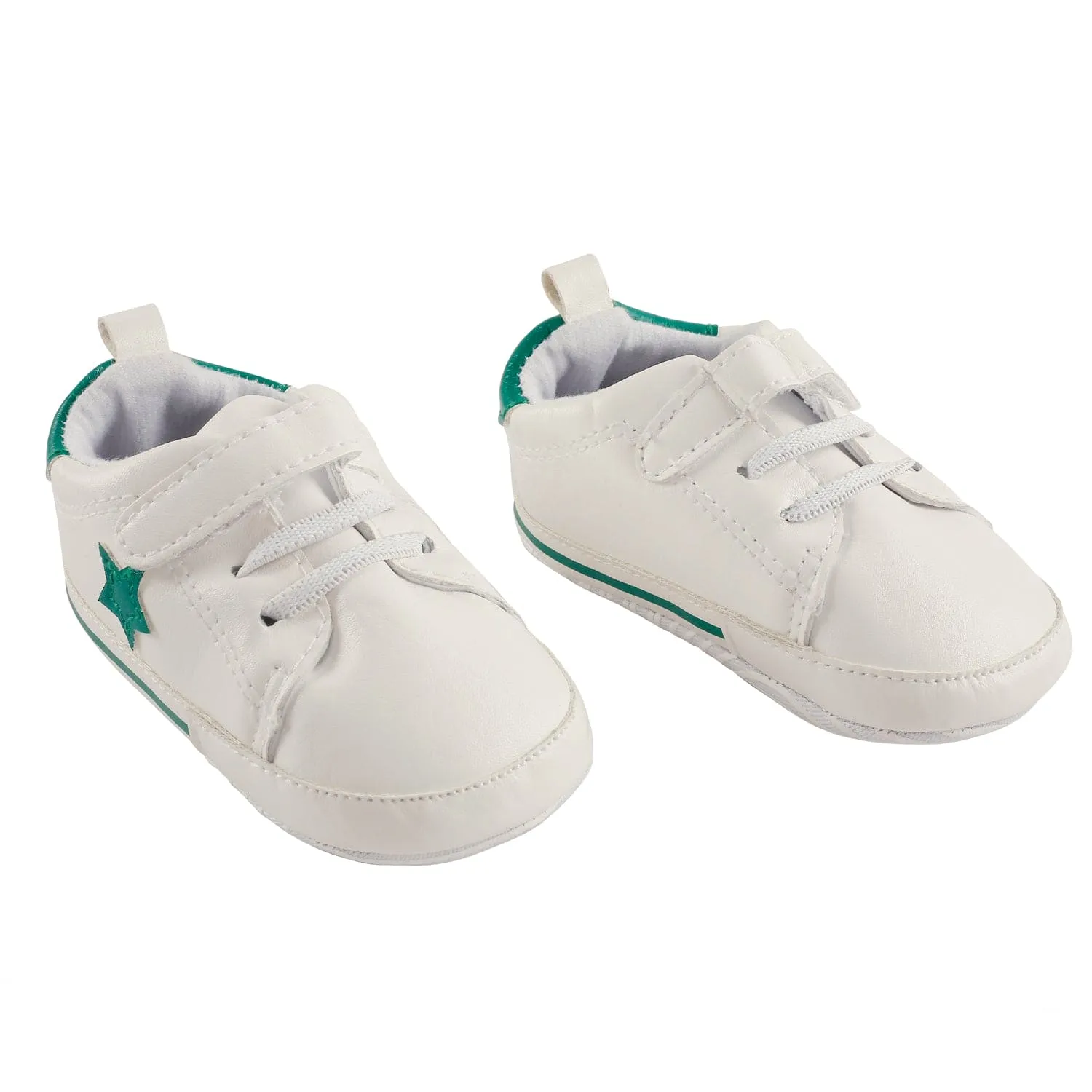 My Star White And Green Casual Booties