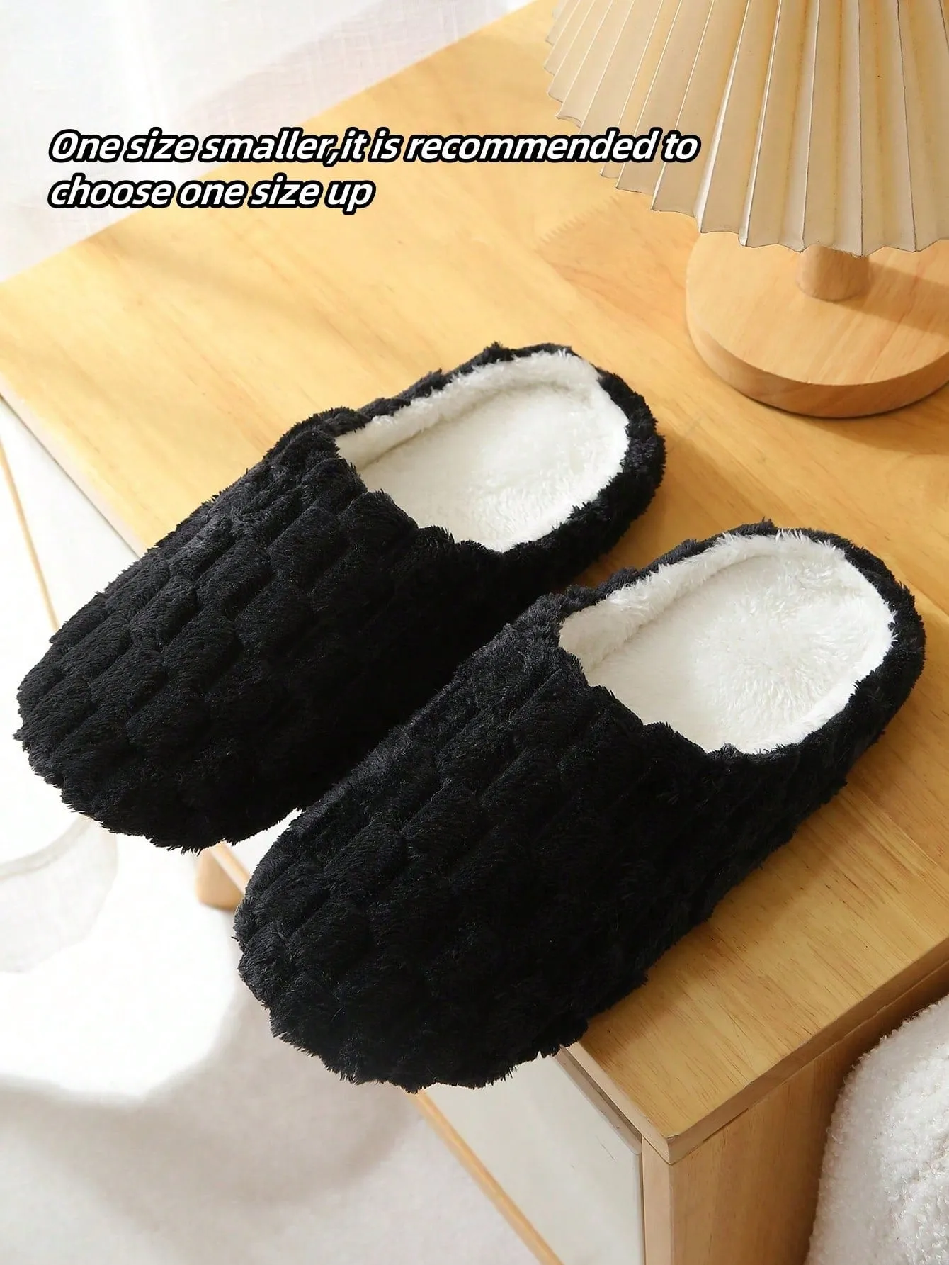 New Men's Soft-sole Indoor Home Slippers, One Pair, Designed For Wooden Floor, Silent, Warm, Lightweight, Japanese-style