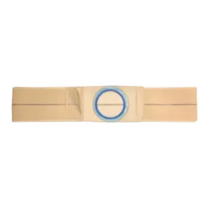 Nu-Hope Support Belt, Original Flat Panel, 3-1/2" Center Stoma, 5" Wide, Prolapse Strap, Large (36" to 41" Waist), Beige