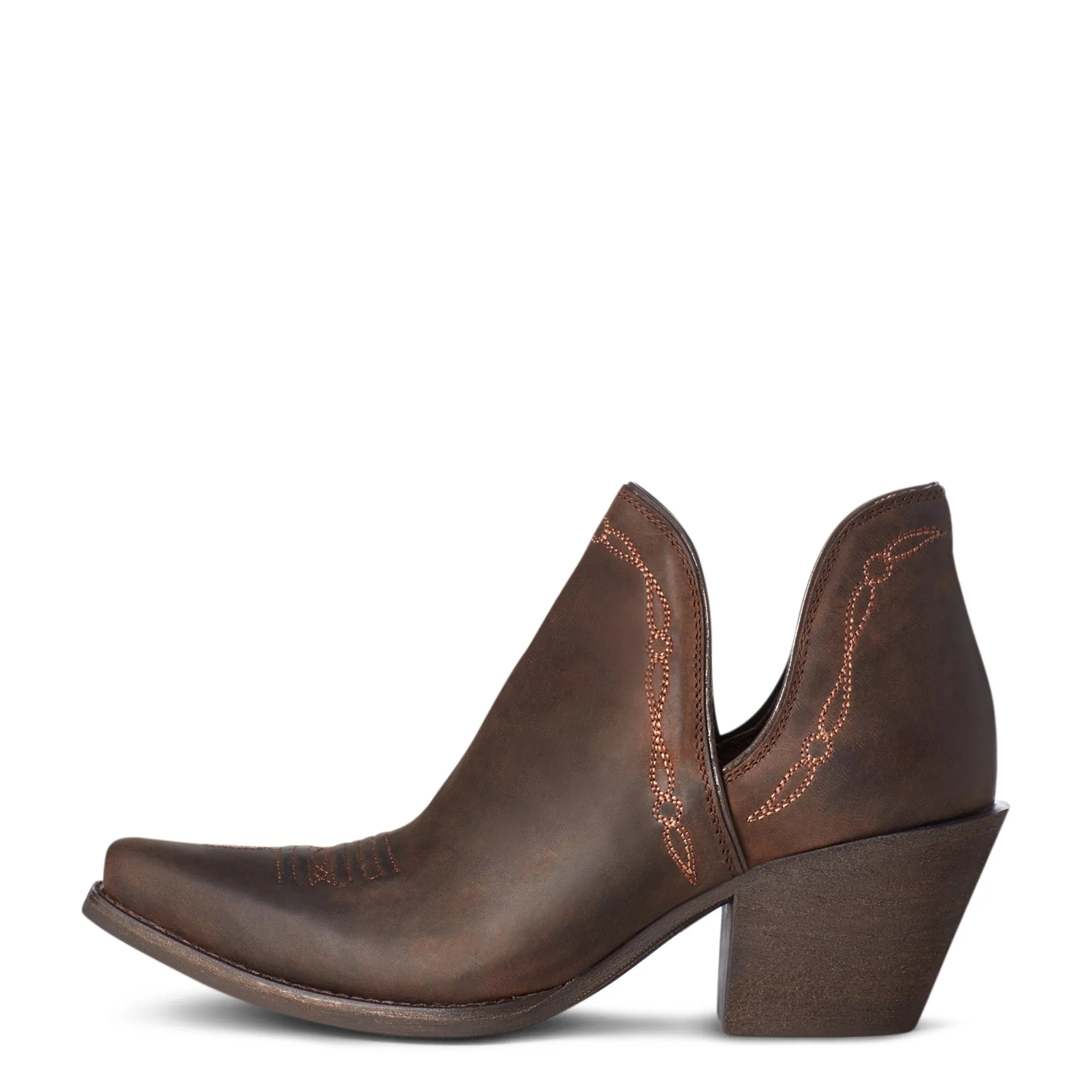 On Sale Ariat Weathered Brown Encore Western Fashion Snip Toe Bootie for Women