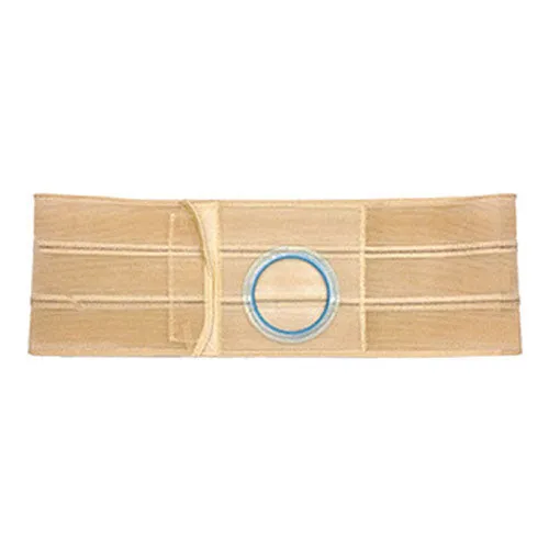 Original Flat Panel 6" Beige Support Belt with Prolapse Overbelt, 2-3/8" Opening 1" From Bottom, Left Side, Medium