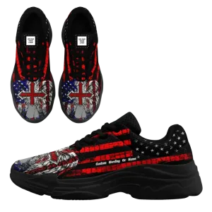 Personalized American Pride Shoes,Custom US Flag Sneakers,Patriotic Shoes,FN020-24020005