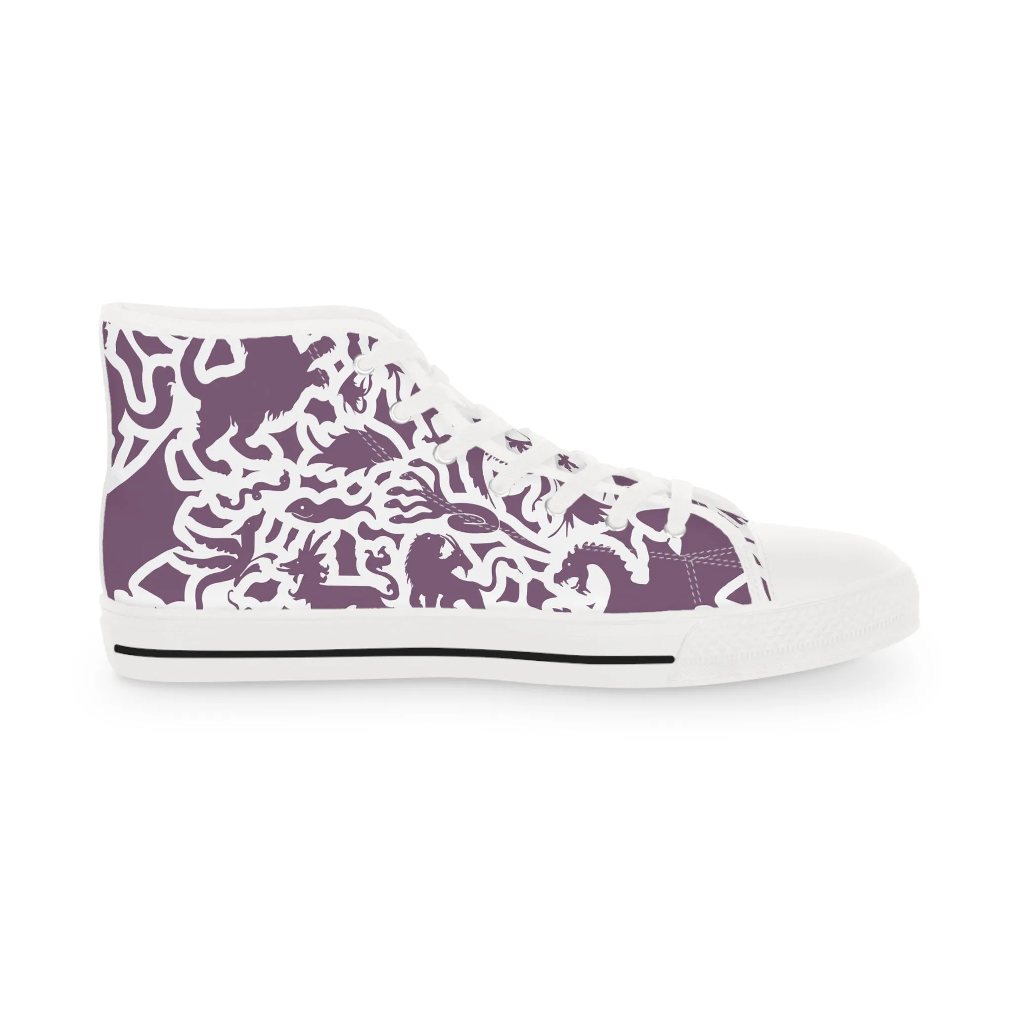 Purple Dragon Men's High Top Sneakers