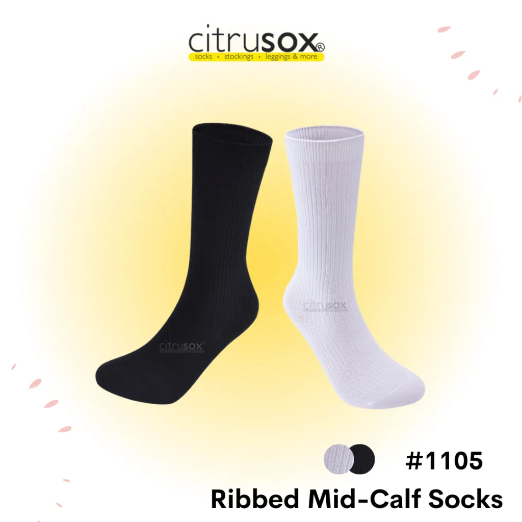 Ribbed Mid-Calf Socks