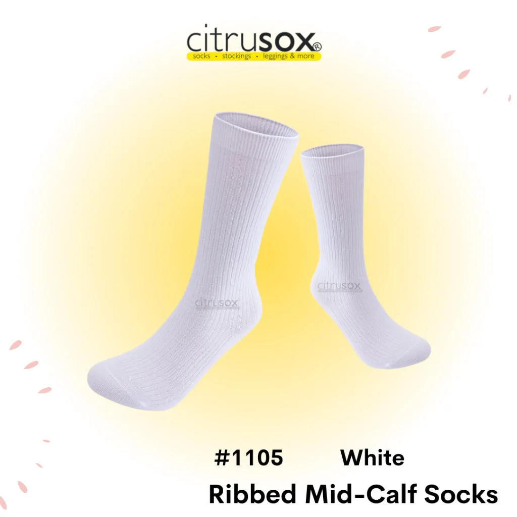 Ribbed Mid-Calf Socks