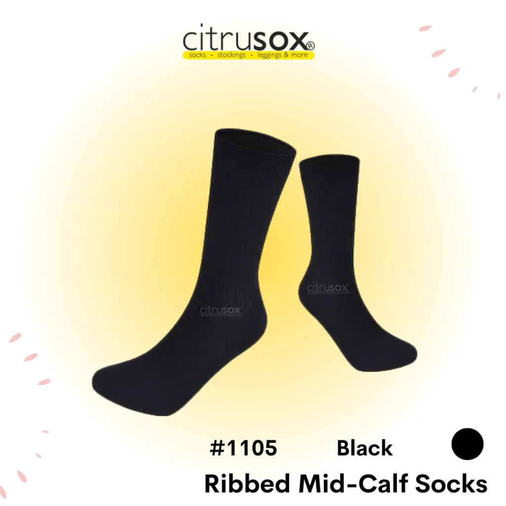 Ribbed Mid-Calf Socks