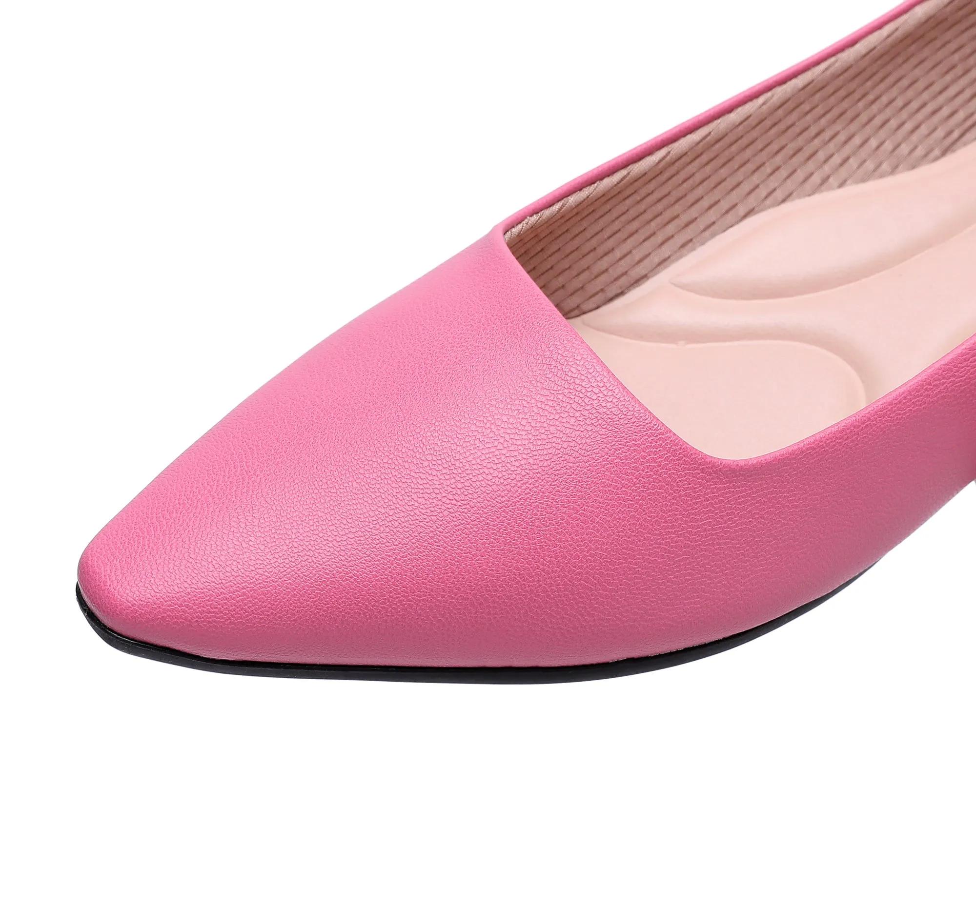 Sleek Deco Point Flats - Fuchsia (274.054)