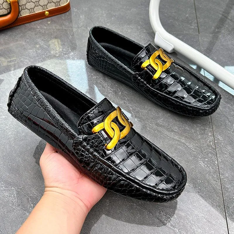 Small Leather Shoes Men's Fashion Low Top