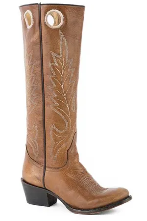 Stetson Burnished Tan Cash Round Toe Boots for Women