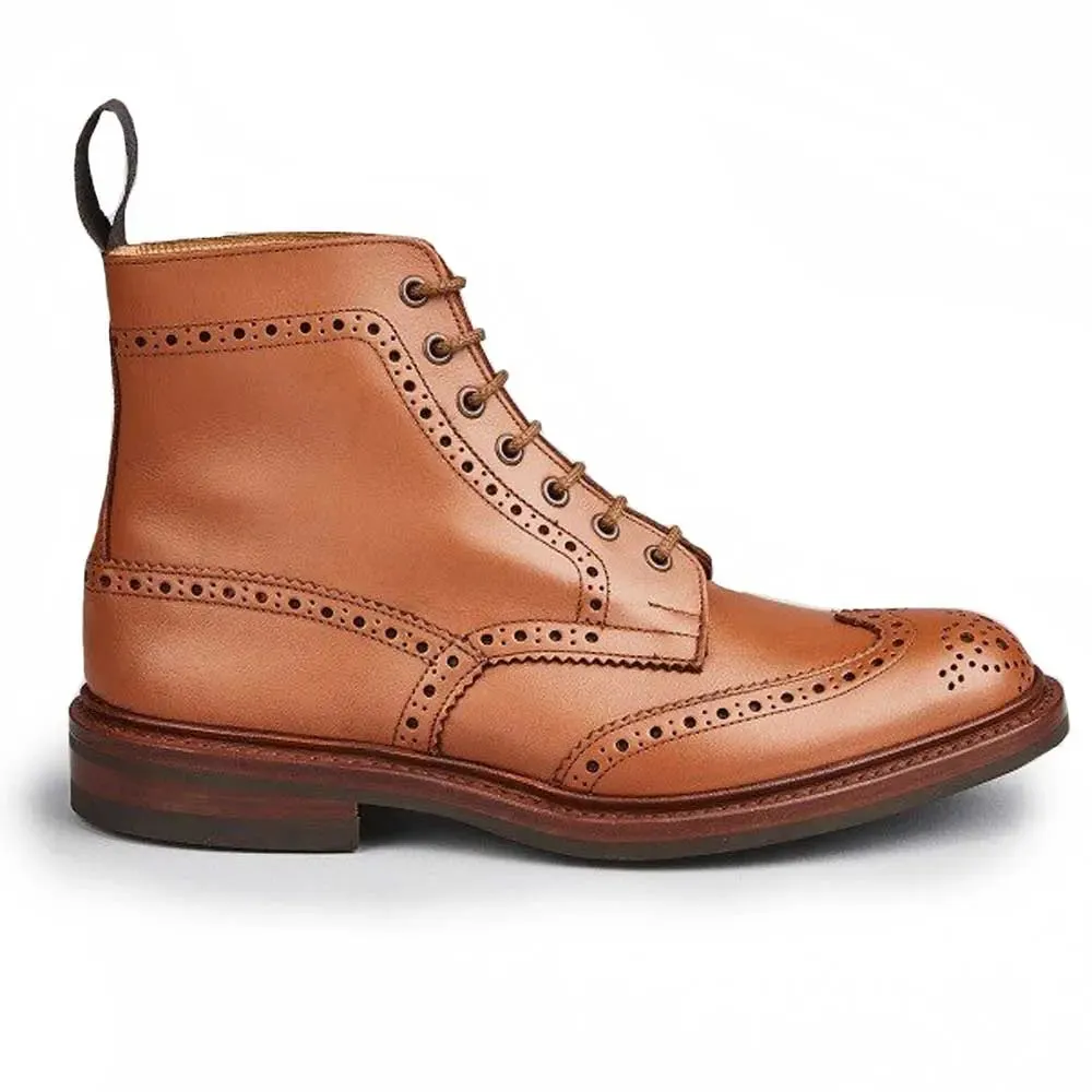 TRICKER'S Stow Boots - Mens Dainite or Leather Sole - C Shade Tan