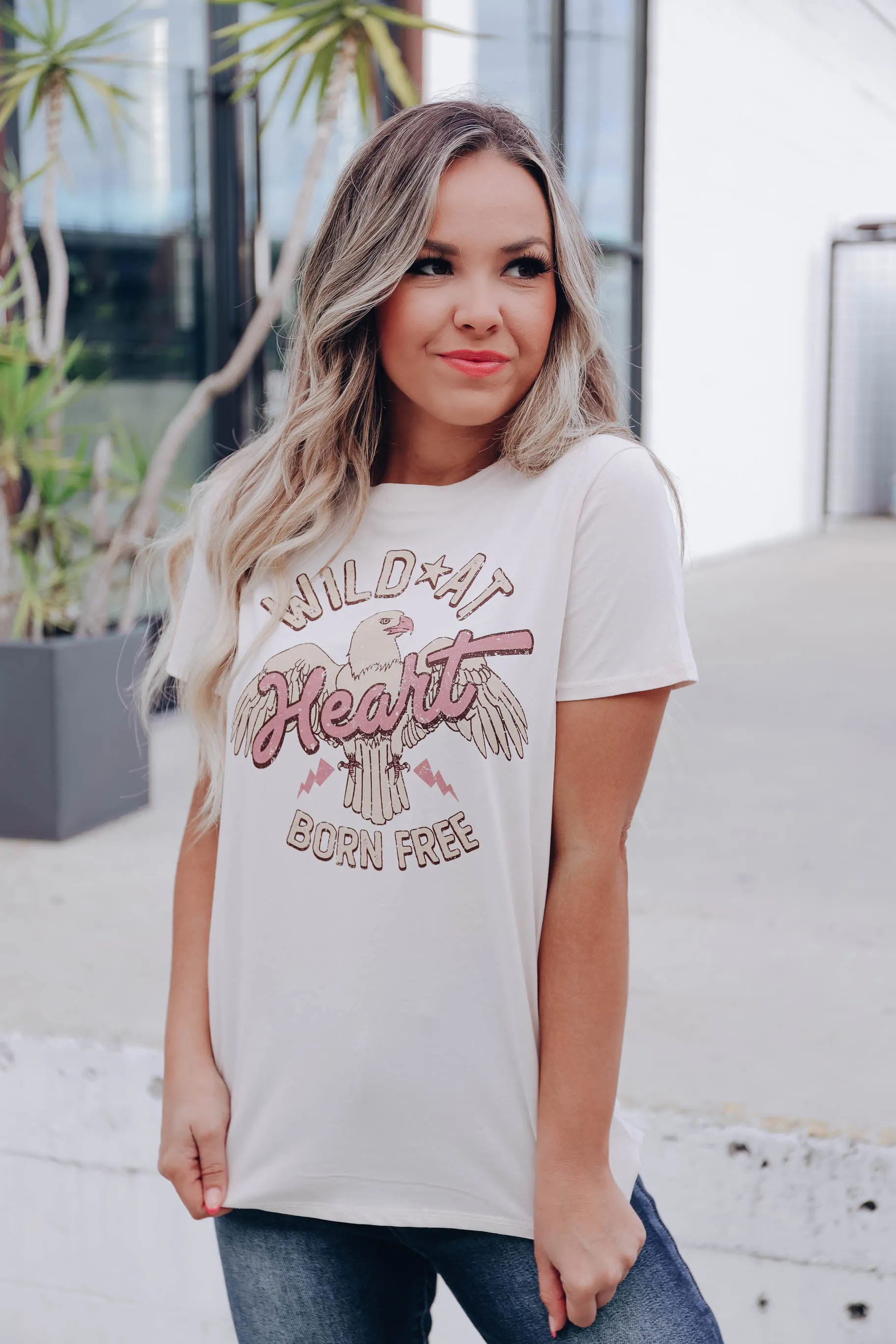 Wild at Heart Graphic Tee - Sand