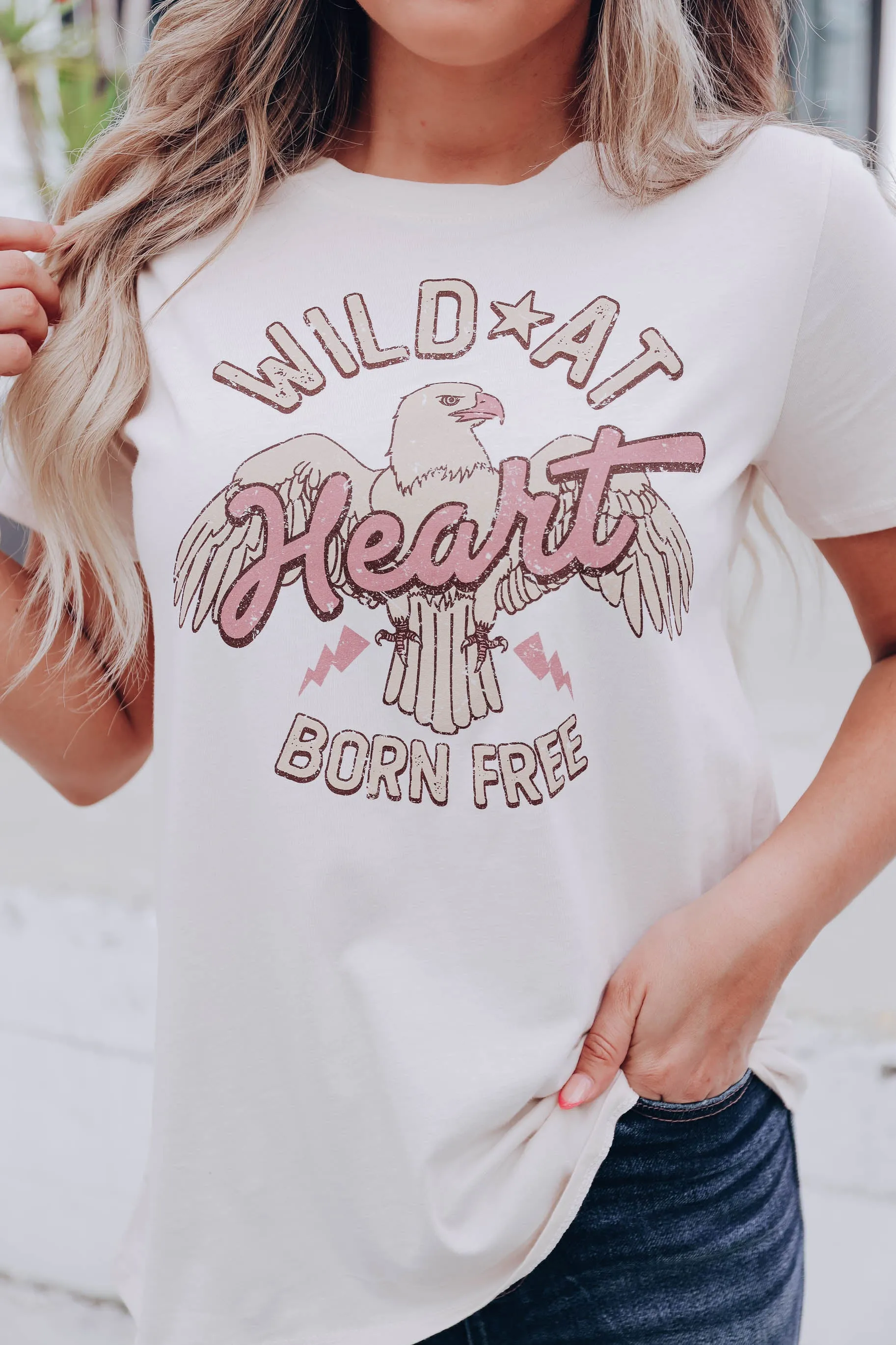 Wild at Heart Graphic Tee - Sand