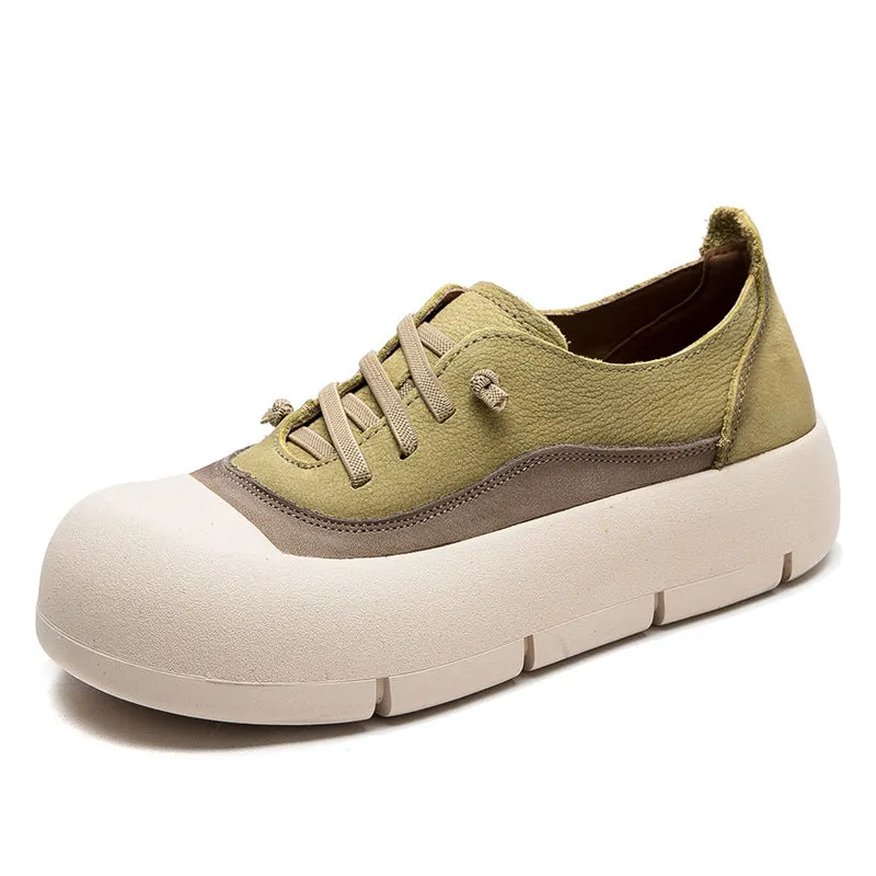 Women Fashion Leather Minimalist Flat Casual Shoes