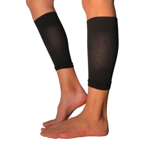 YoU Compression® Black Crop Leg Sleeves 20-30 mmHg